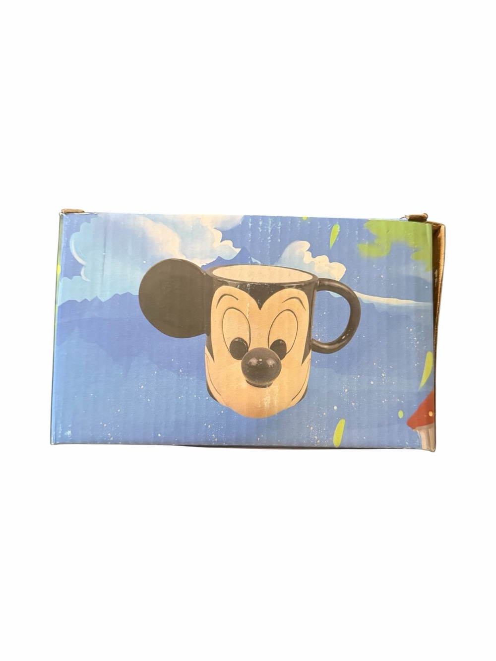 NWT-Mickey Mouse Style Black and Beige Ceramic Mug